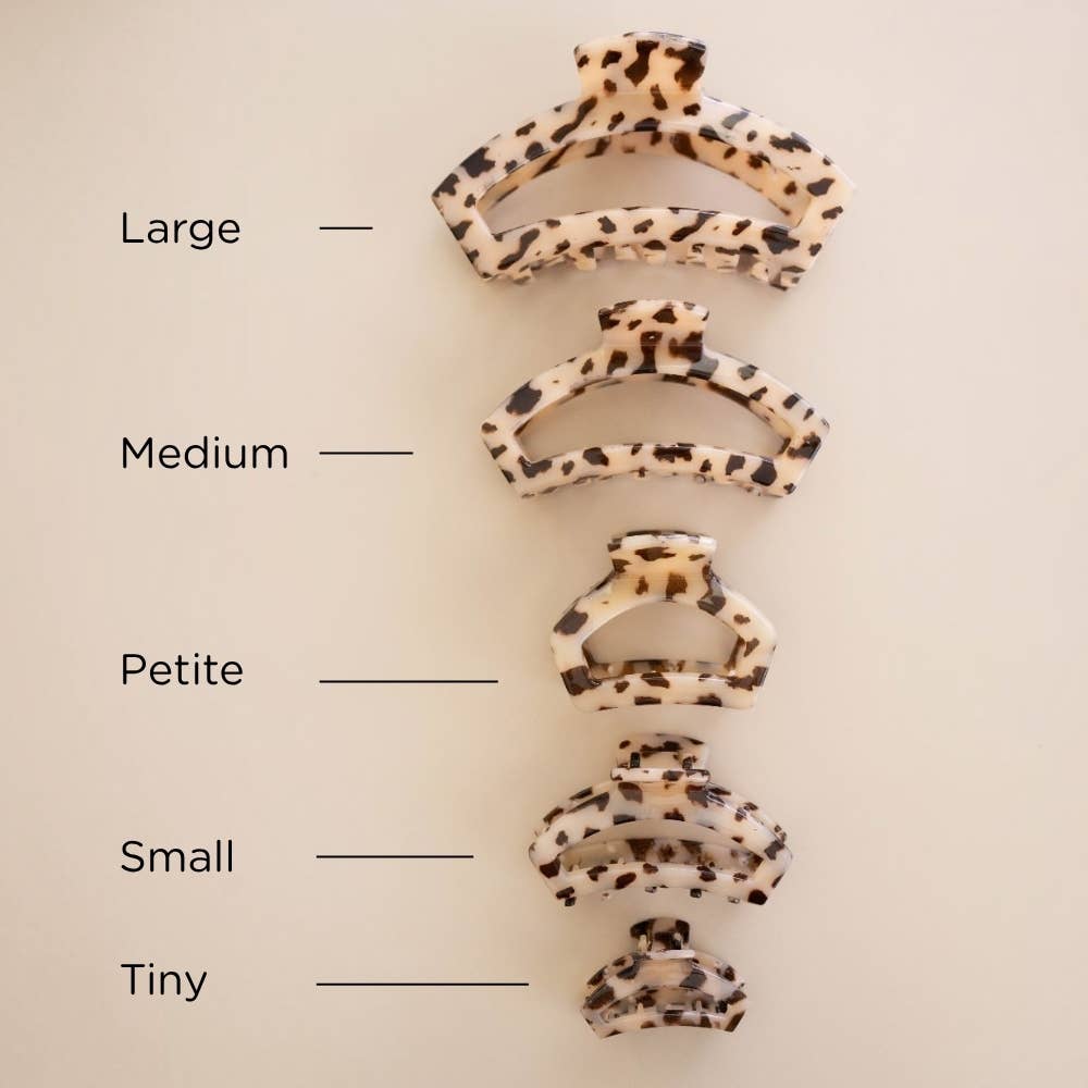 TELETIES - Open | Blonde Tortoise | Petite Claw Clip TELETIES