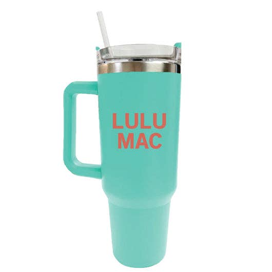 Girlie Girl Originals - SC-4412-LM Morgan Tumbler Mint with Coral Logo Girlie Girl Originals