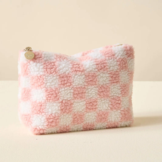 The Darling Effect - Teddy Pouch-Check Blush The Darling Effect