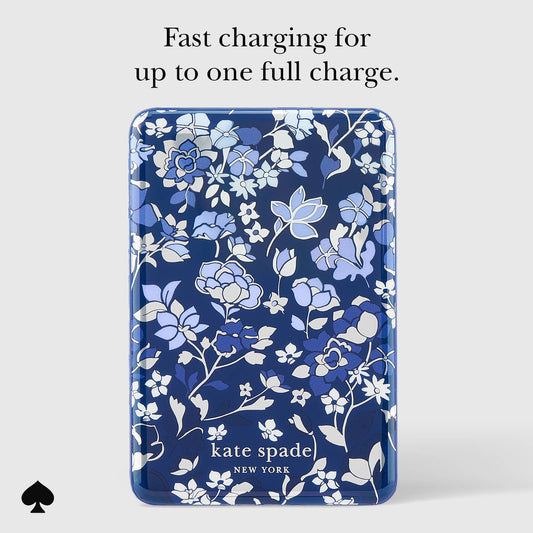 Case-Mate - Kate spade new york Flowerbed Blue MagSafe Battery Pack: Flowerbed Blue Case-Mate