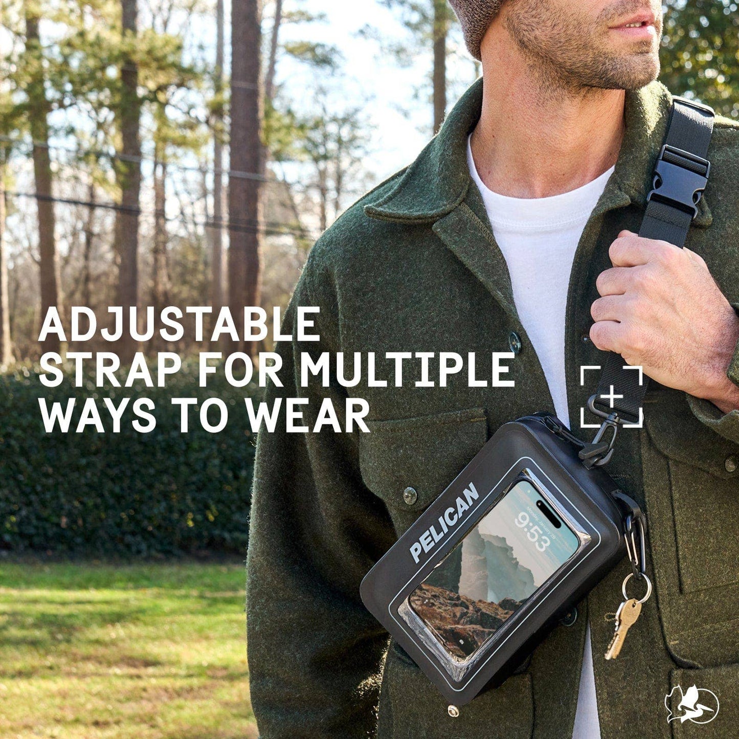 Case-Mate - Pelican Marine Waterproof Phone Sling Bag: Black Case-Mate