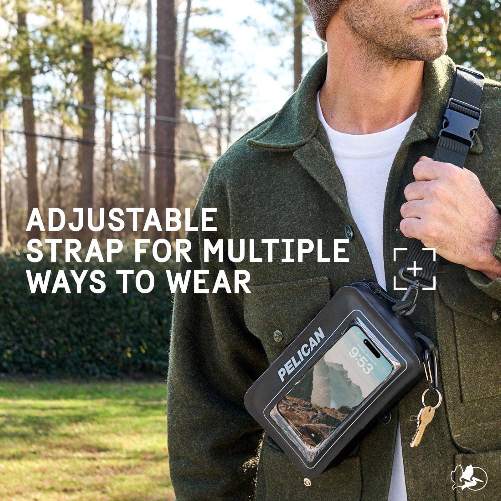 Case-Mate - Pelican Marine Waterproof Phone Sling Bag: Black Case-Mate