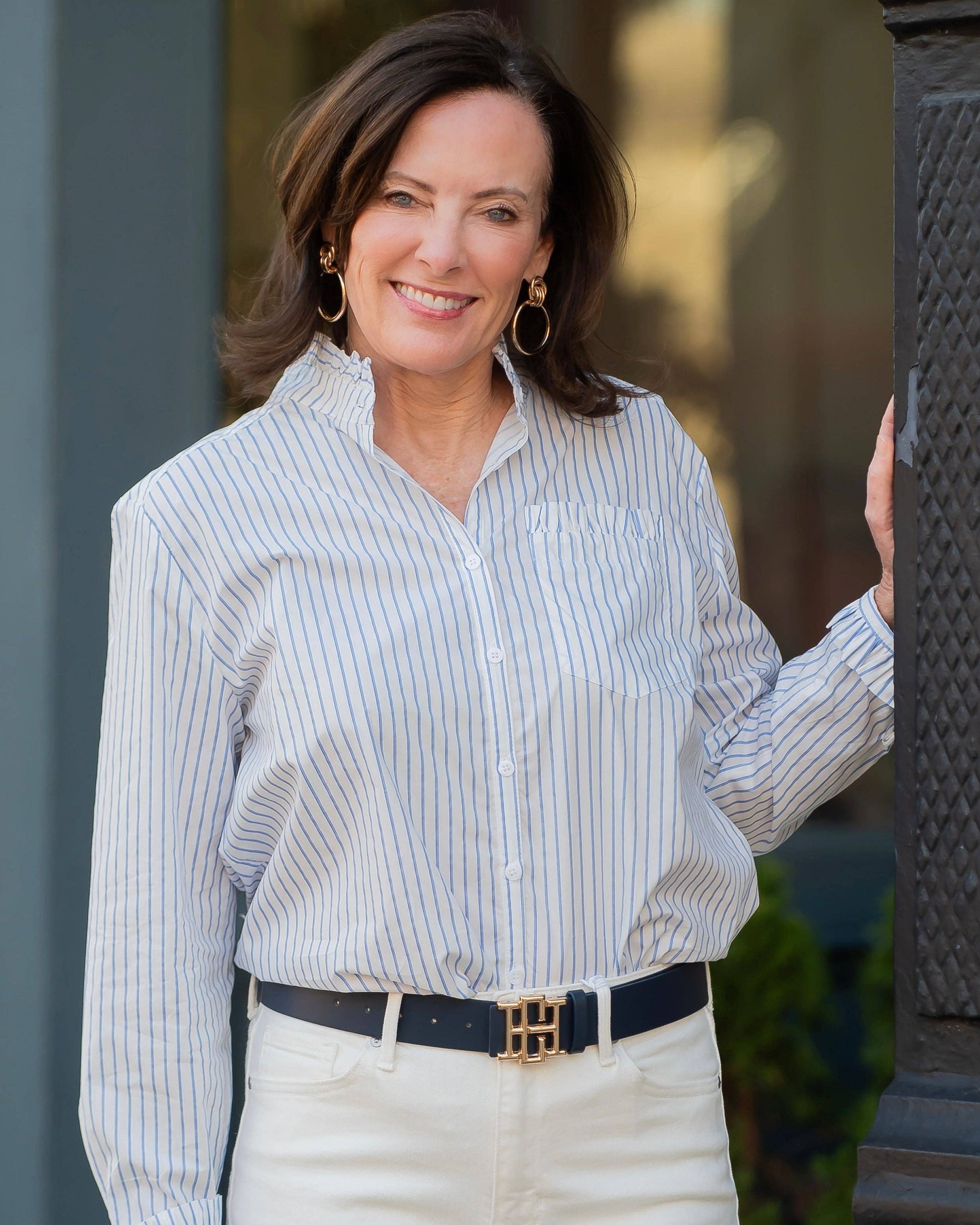 Caroline Hill - Bridgette Belt Navy: Default Caroline Hill