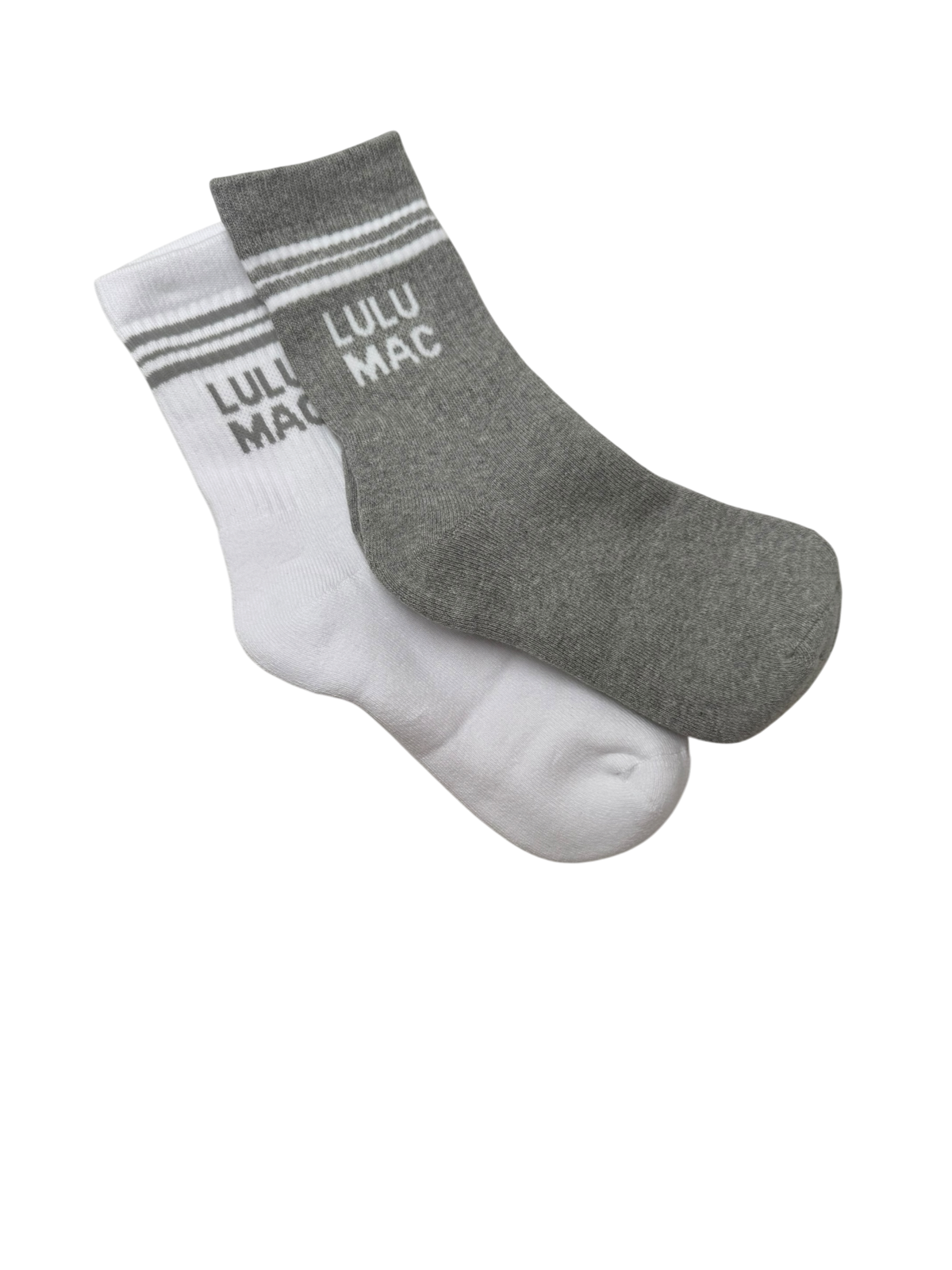 Girlie Girl Originals - LM-SO-1000 Lulu Mac Socks 2 Pair Box- GREY/GREY Girlie Girl Originals