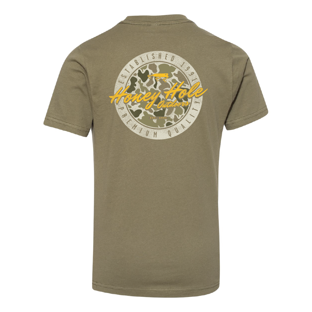 Honey Hole Outdoors - Youth Shirt - Tech: YXL Honey Hole Outdoors