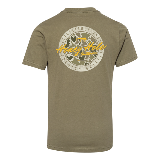 Honey Hole Outdoors - Youth Shirt - Tech: YXL Honey Hole Outdoors