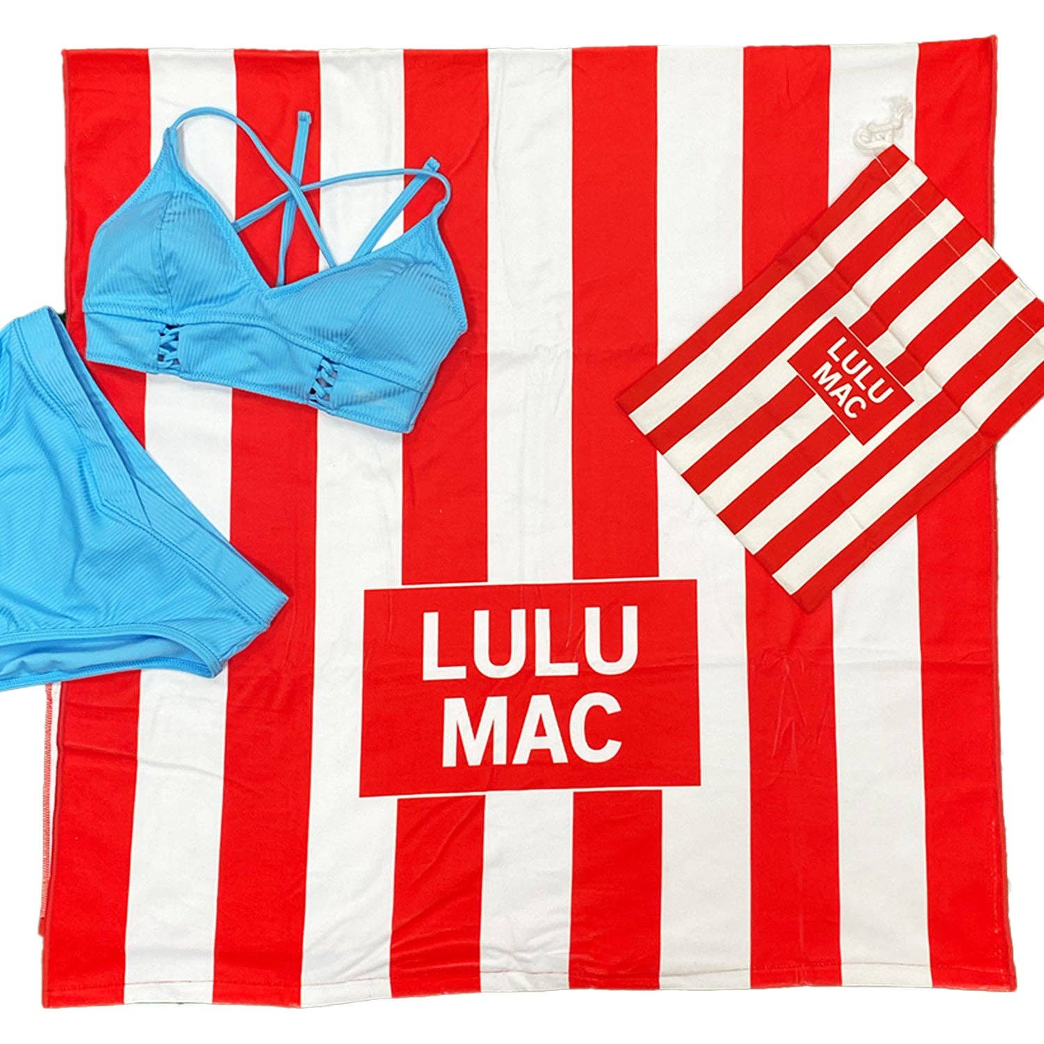 Girlie Girl Originals - BT1413-Red Darby Beach Towel Girlie Girl Originals