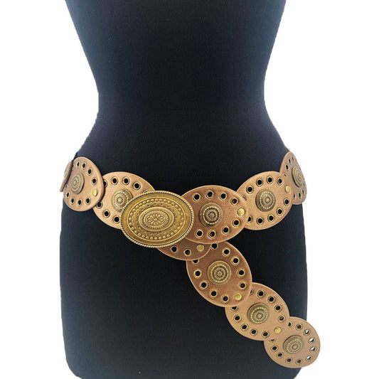 Girlie Girl Originals - Small Oval Disc Belt-Champagne Girlie Girl Originals