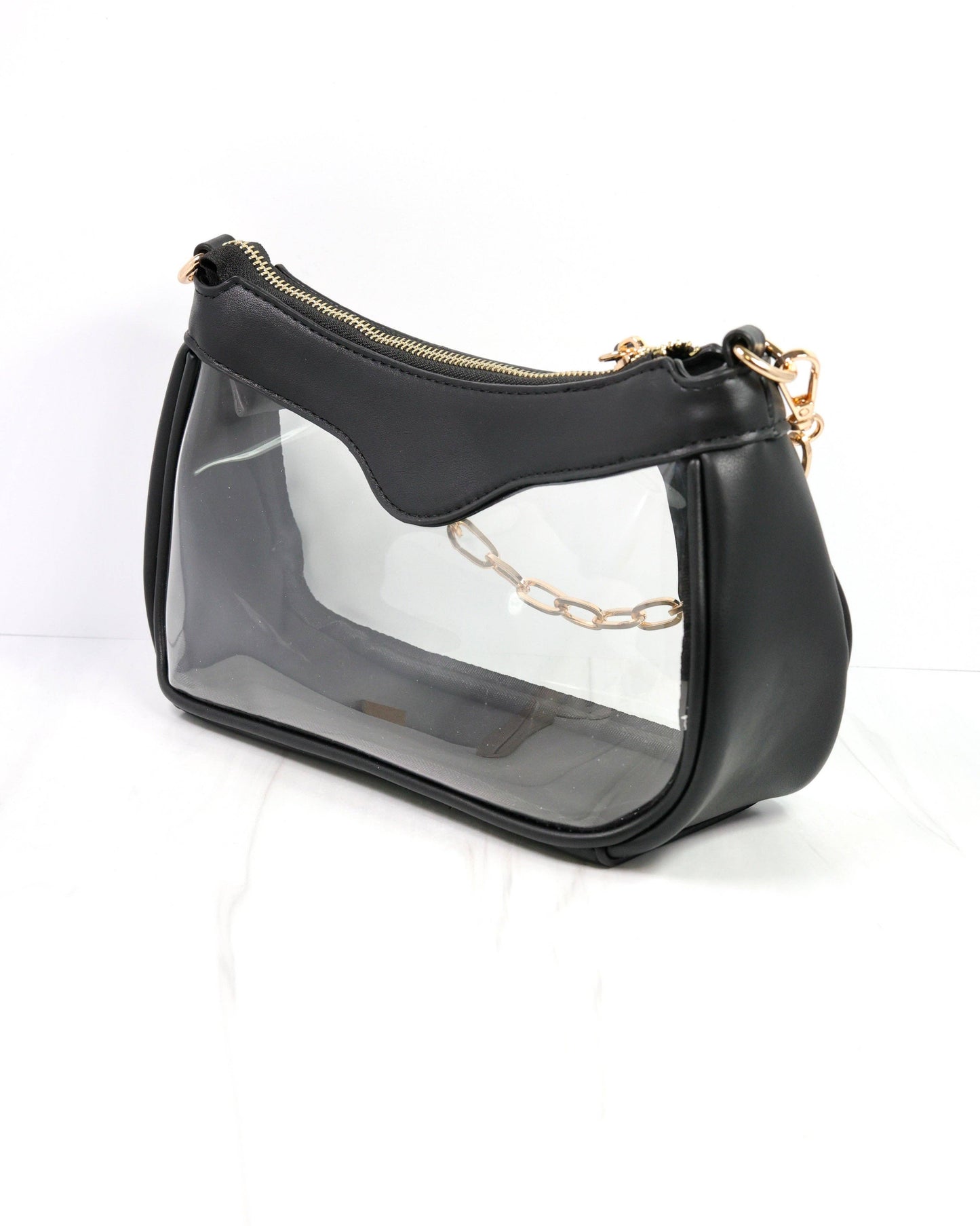 Caroline Hill - Cassidy Clear Crossbody BLACK: Default Caroline Hill