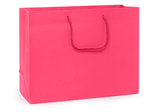 Nashville Wraps - Matte Paper Cord Handle Gift Bags: White Matte / 10 Pack / Medium 13x5x10" Nashville Wraps