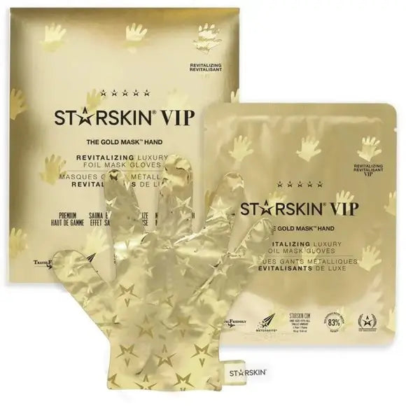 Starskin Gold Mask Hand Revitalizing Foil Mask Gloves