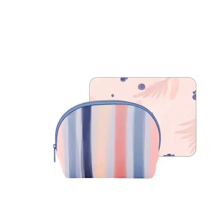 Cosmo Cutie Free Spirit Oval Zipper Cosmetic Pouch