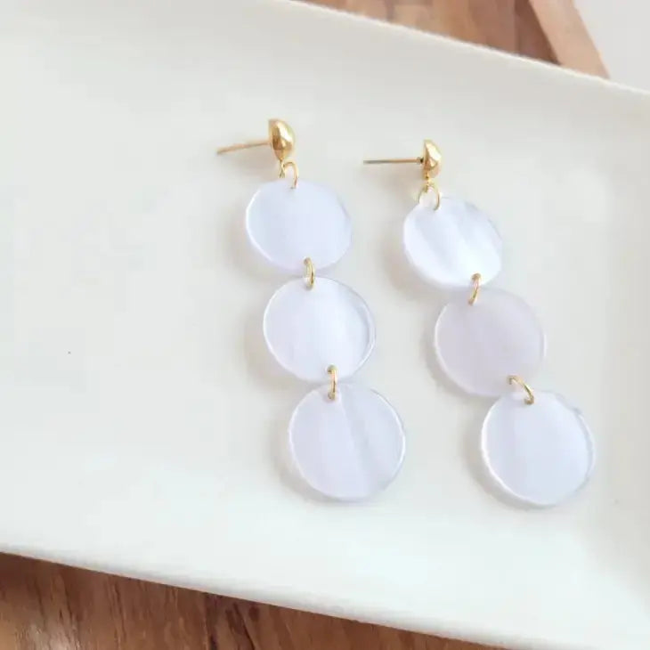 Round Elle Dangling Earrings