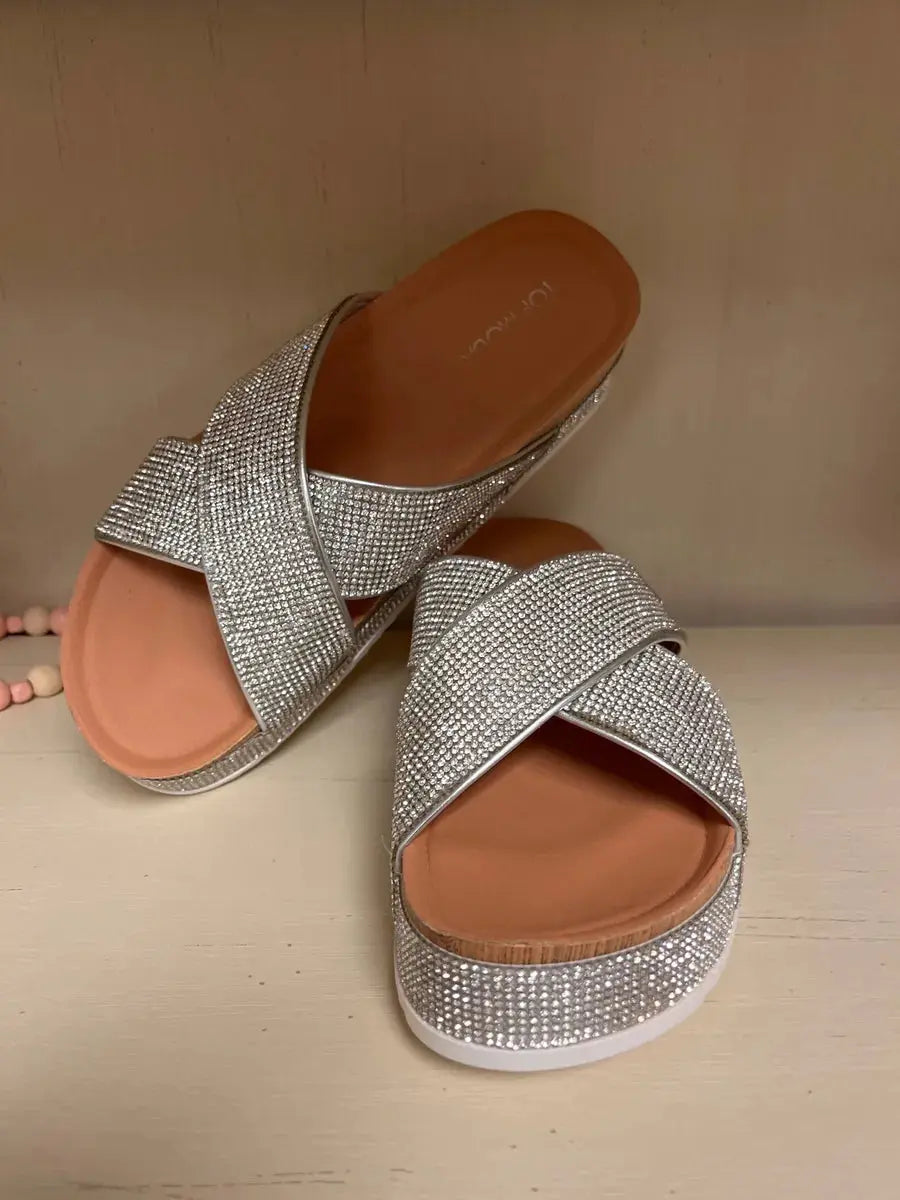 Top Moda Rhinestone Sandal