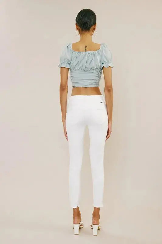 Mid Rise Ankle Skinny Jeans