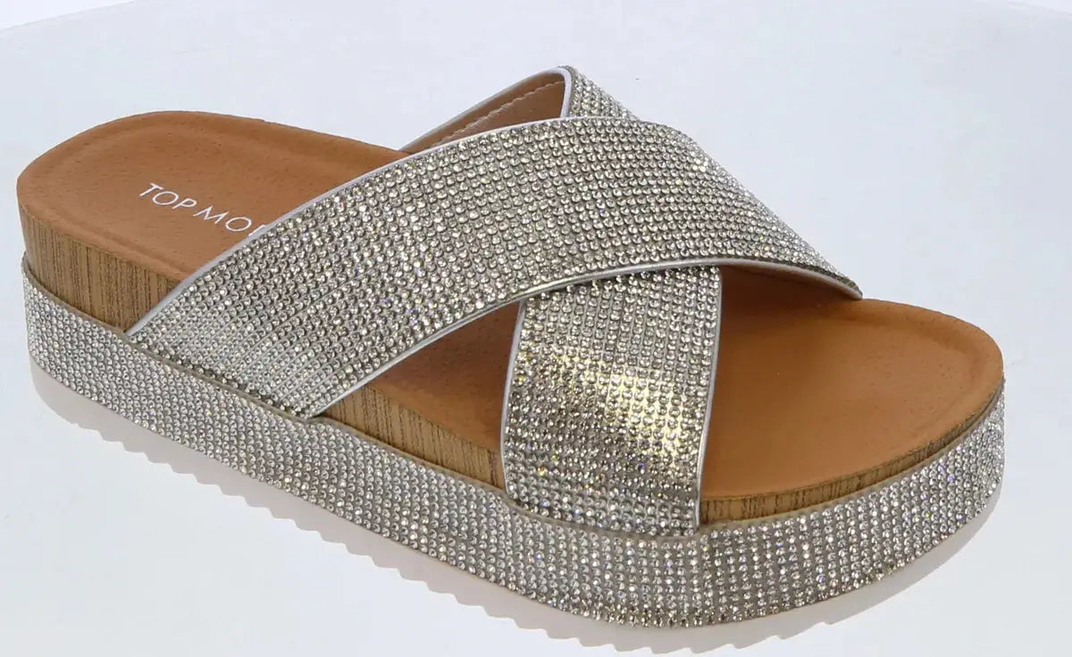 Top Moda Rhinestone Sandal