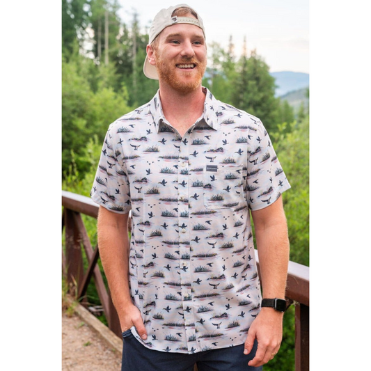 Burlebo DUCK HUNT Performance Button Up Shirt BURLEBO