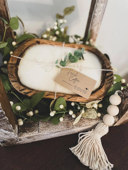 Small Stained Dough Bowl Candle